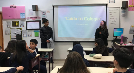 Campaña “Cuida tu colegio”: Estudiantes de IV medio inspiran a las generaciones más jóvenes